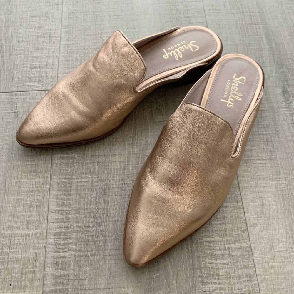Shellys London Rose Gold Mule